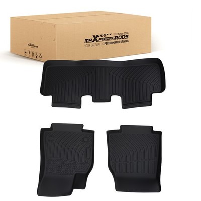 All Weather TPE Floor Mats Liner for Tesla Model Y 2020-2024 Black Car Carpet