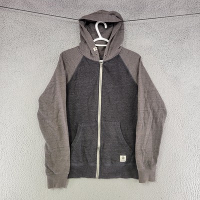 Element Jacket Womens L Large Dark Gray Full Zip Hooded Pockets Skateboarding