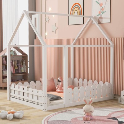 With Fence For Kids, Teens - White