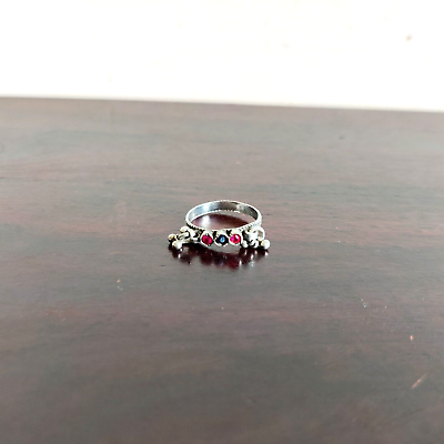 Vintage Orteil Bague Ancien Argent Bijoux Tribal Femme Collection