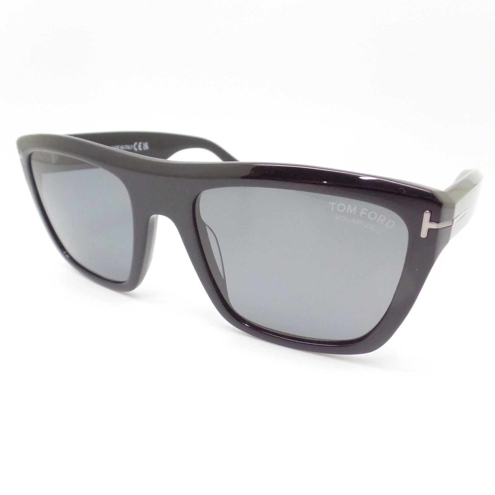 tom Tom Ford Alberto TF 1077-n 01D Polarized Black Grey New