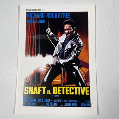 Shaft Movie Postcard Art MOMA 2001 Iconic Pop Culture Films 4.5  X 6 