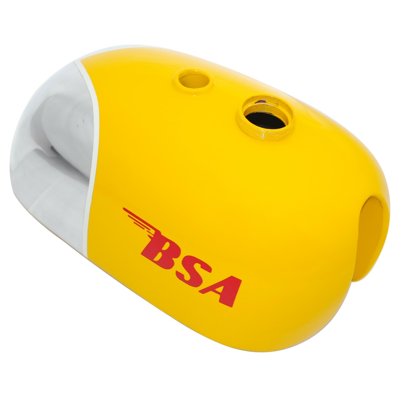 BSA B25 B40 B44 C15 Victor Enduro Trials Scrambler Alloy Yellow Fuel Tank 