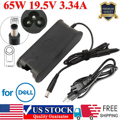 Laptop Charger 65W For Dell Latitude E6410 E6420 E6520 6400 AC Power Adapter US