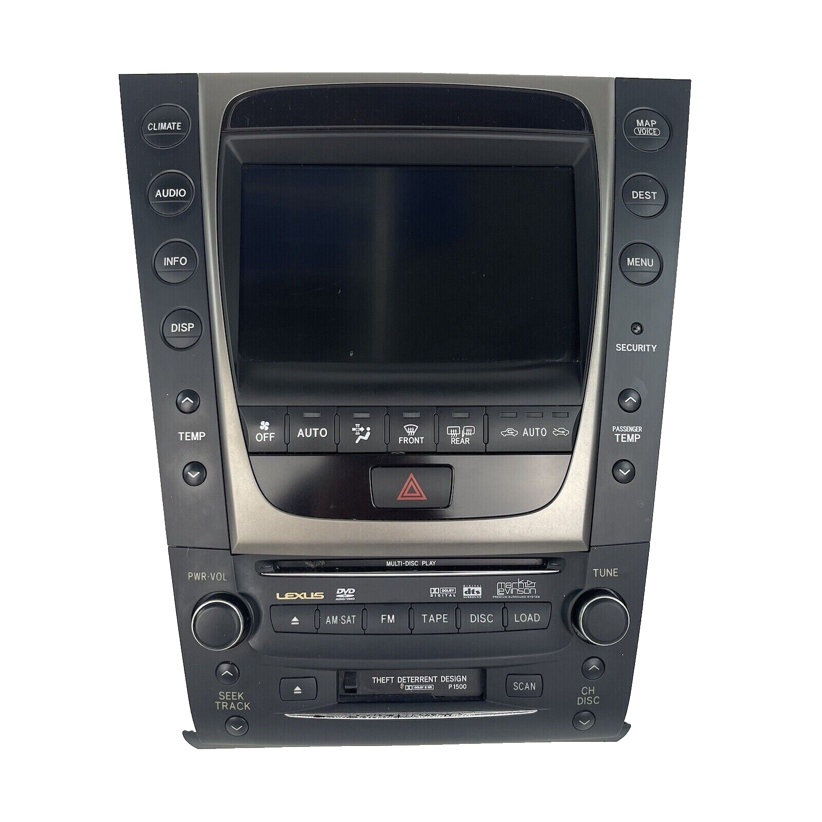 2006 2007 Lexus GS350 GS430 Navigation Radio GPS Stereo Headunit Display Screen