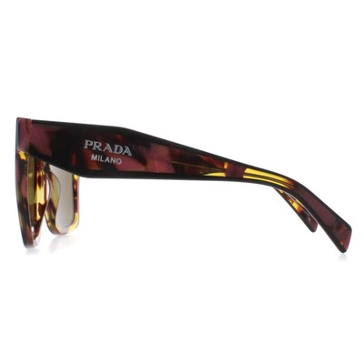 Pre-owned Prada Sunglasses Pr24zs 18n01t Tortoise Cognac Begonia Dark Brown