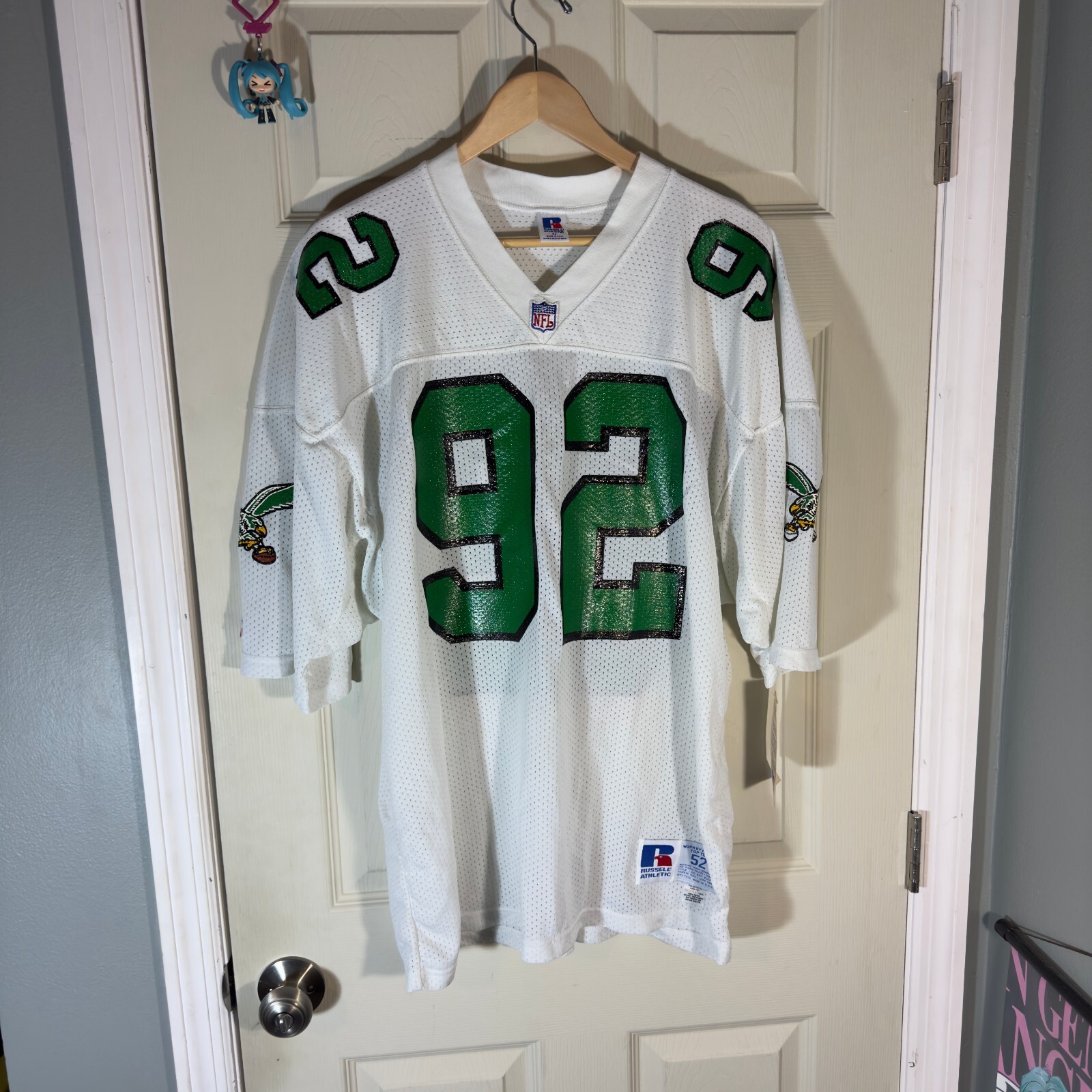 VTG Philadelphia Eagles Reggie White 92 Russell Jersey sz 52