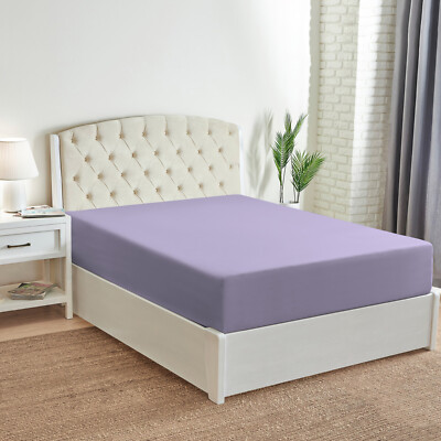 Mellanni Microfiber Fitted Sheet w/ Deep Pockets, Elastic All Around, 20+ Colors