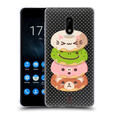 HEAD CASE DESIGNS KAWAII ANIMAL DONUTS SOFT GEL CASE FOR NOKIA PHONES 1