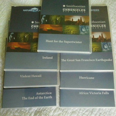 Set of 7 Smithsonian Chronicles DVDs, Amazing Natural Disasters WGBH TV, PBS