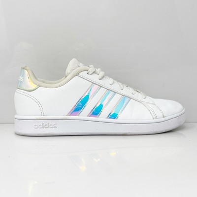 

Adidas Girls Grand Court FW1274 Белая повседневная обувь Кроссовки Размер 4, Белый, Grand Court