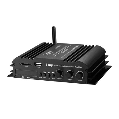 Lepy Hi-Fi Stereo Multimedia 4-Channel 180w (45W x 4) Bluetooth Power Amplifi...