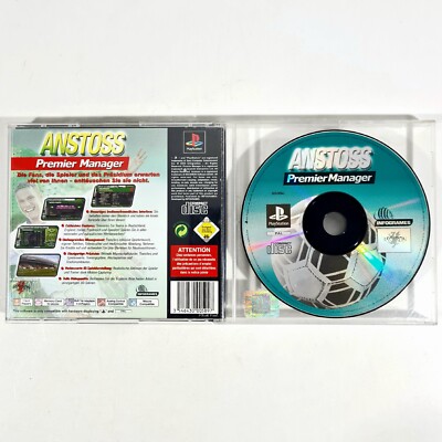 PLAYSTATION Football Trainer Game Anatoss Premier Manager Dt. Pal With Backcover