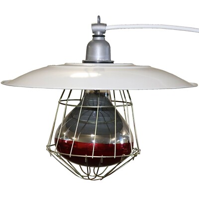 INDUSTRIAL 12'' BROODER LAMP FIXTURE CHICKEN COOP HOUSE CHICK WARMER HEAT LIGHT