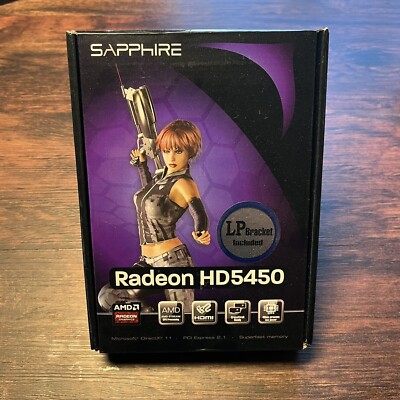 Sapphire Radeon HD5450 1GB PCI-e Video Card New Boxed Sealed