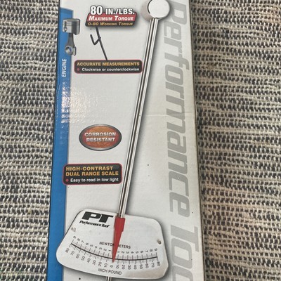 PERFORMANCE TOOL TORQUE WRENCH TOOL 1/4 IN DRIVE, 0-80 IN/LBS SAE & METRIC M195
