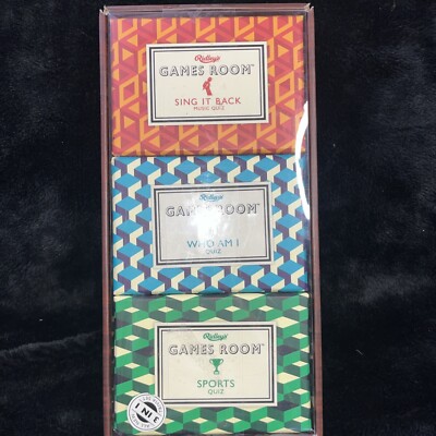 Ridley's Game Room 3 in 1, Who am I, Sing it Back, Sports Quiz New Sealed