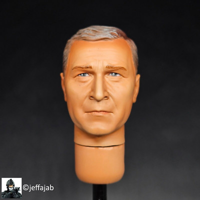 1:6 BBI Pilot George Bush Male Head Sculpt for 12'' Figures