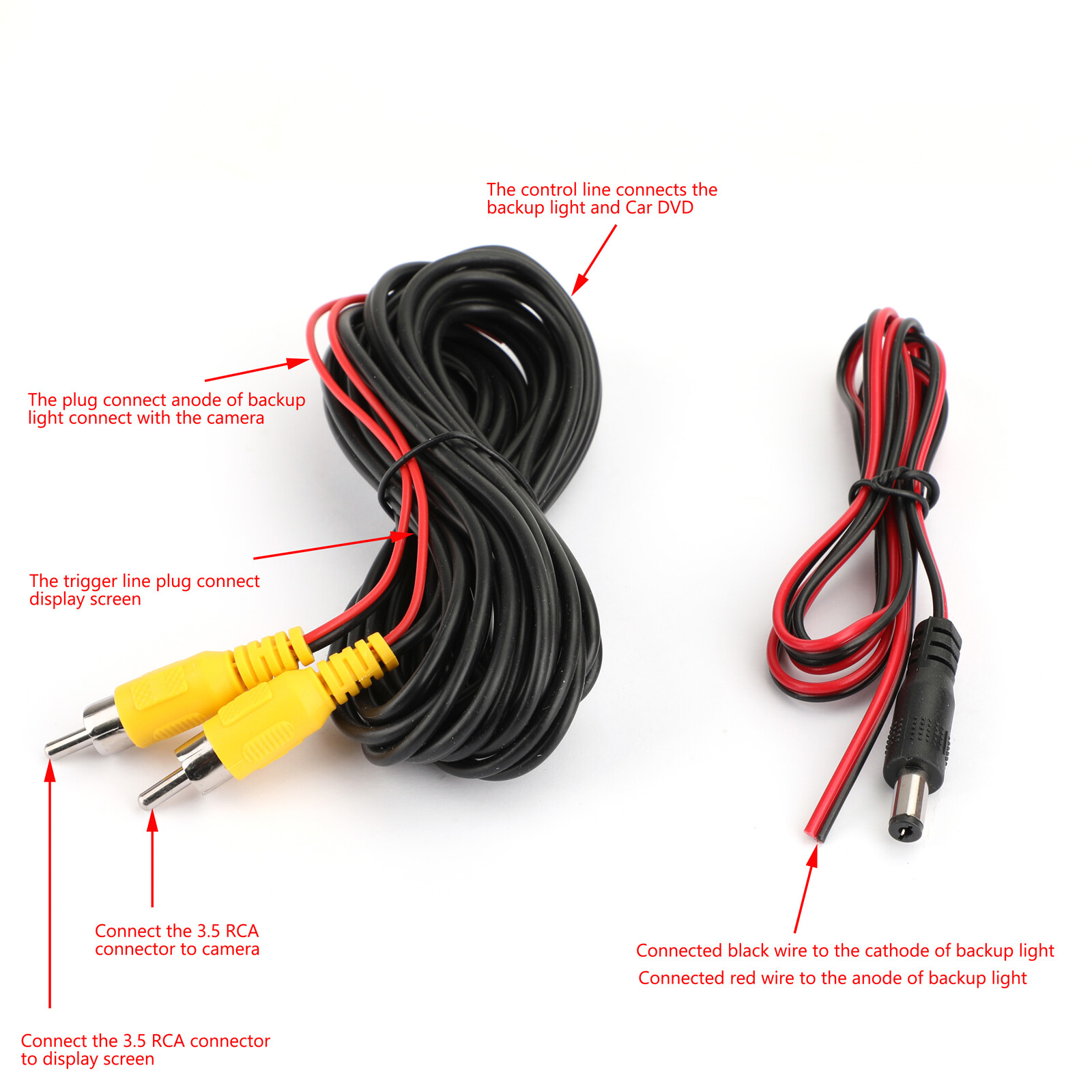 Wireless Video Transmitter and Receiver + 8LED Camera + Car Monitor Kit
