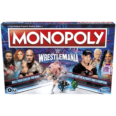 Hasbro Gaming Monopoly: Wrestlemania Edition Board Game for Ages 8 and up, Mo...