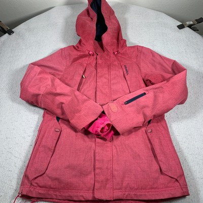 ONeill Jacket Womens Medium Red 10K Waterproof Explore Series Snowboarding