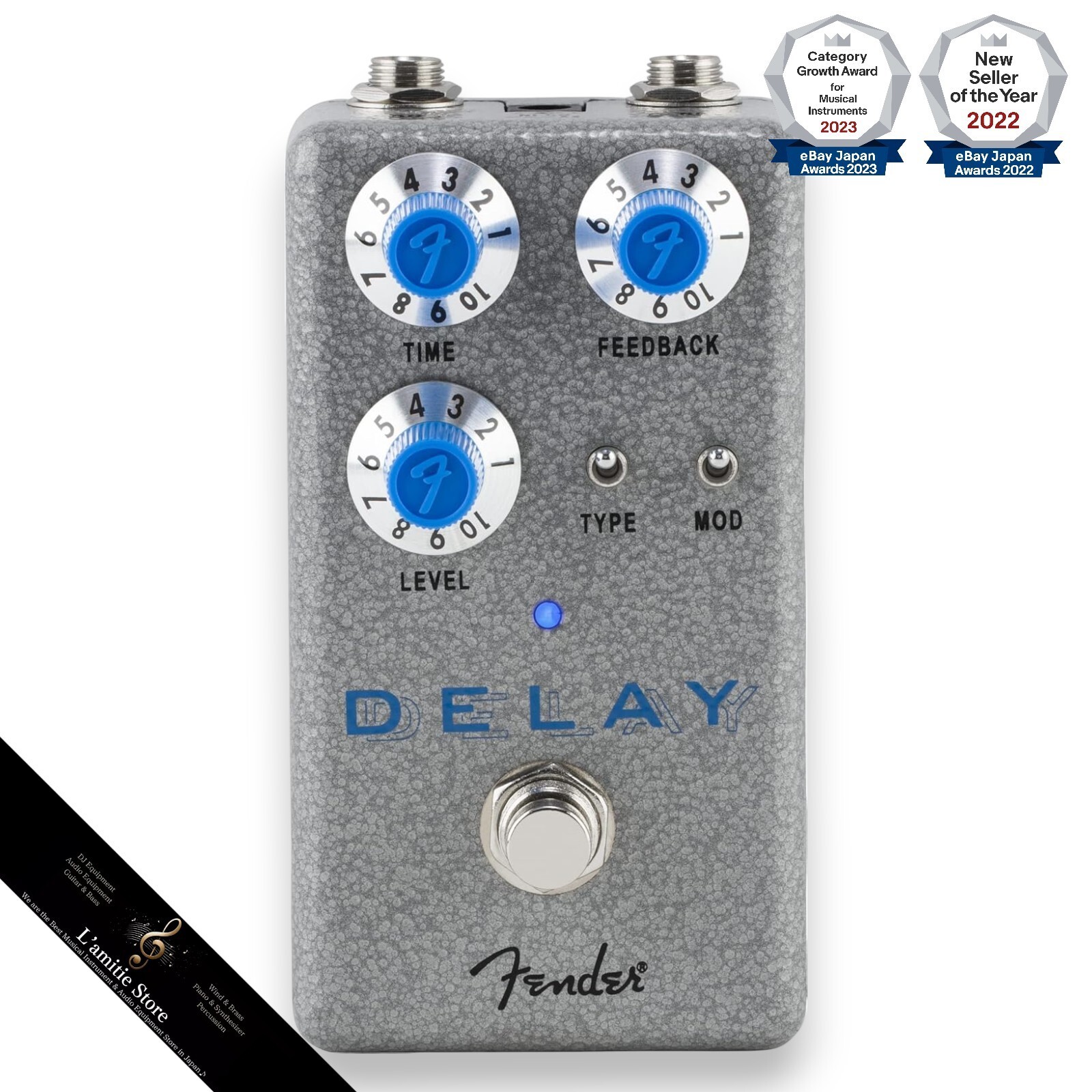 ギター Fender Hammertone SPACE DELAY Fender Hammertone™ Space Delay Guitar Pedal