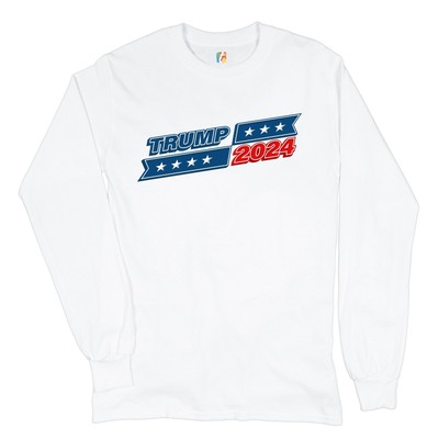 Trump 2024 Long Sleeve T-shirt Re-elect Donald Trump Keep America Great