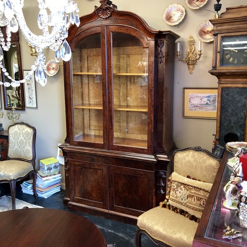 Monumental Signed Rare J. & J. W. Meeks Secretary Bookcase In Rosewood