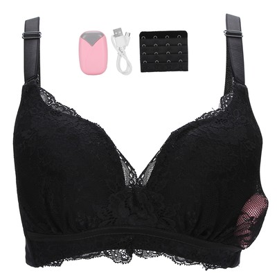 Electric Breast Massager Digital Heating Chest Vibration Massage Bra Enhance DGD