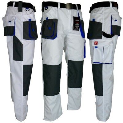 Arbeitshose Malerhose Bundhose Weiß Schutzkleidung Arbeitskleidung Gr. 44 - 64