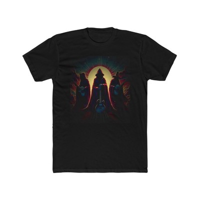 ''Riffs & Revelations'' Rock N Roll Heavy Metal Guitar Gods T-Shirt (1c)