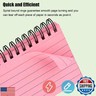Koogel 500PCS Index Cards, 3x5 Inches Flash Cards with Waterproof Covers Ruled Lined both Side Heavy Weight Notecards Study Flashcards with Spiral 10 Colors for Studying Learning School College Office