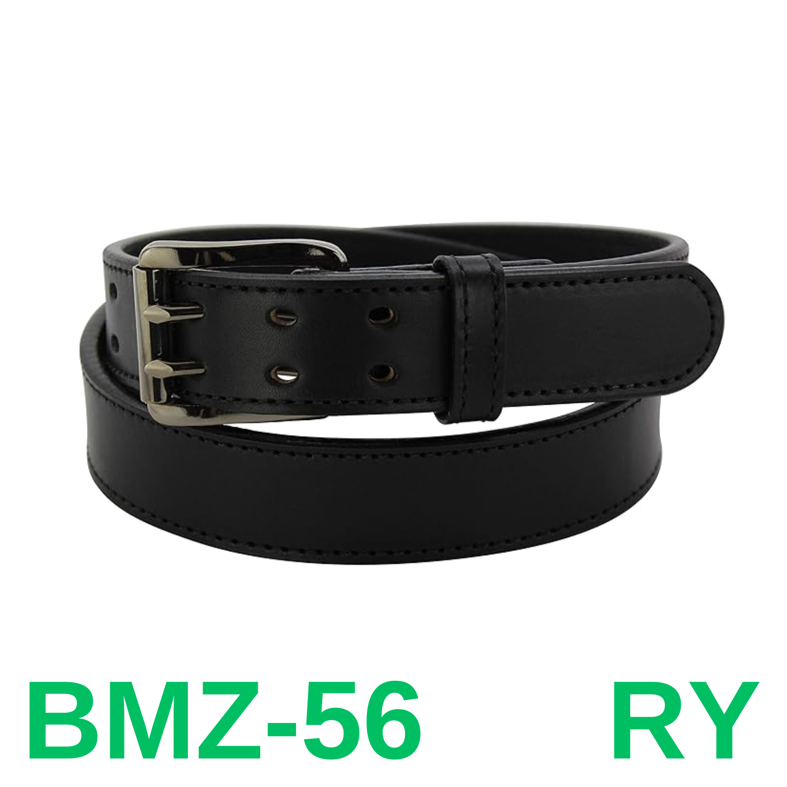 Bullhide Belts Mens Leather Double Prong Belt, Heavy-Duty, Genuine Full Grain,40