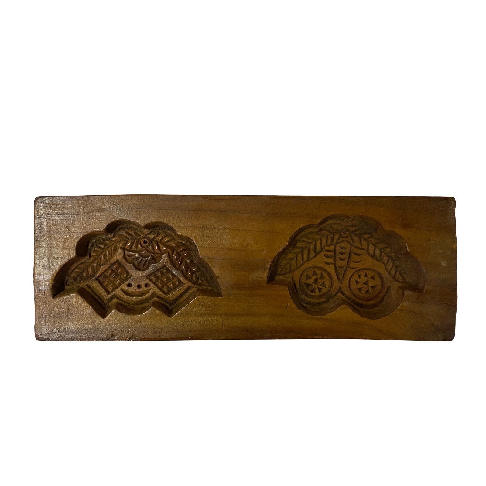 Vintage Wood Flower Pattern Cake Maker Mold Board ws1185S Vintage Wood Flower Pattern Cake Maker Mold Board ws1185S