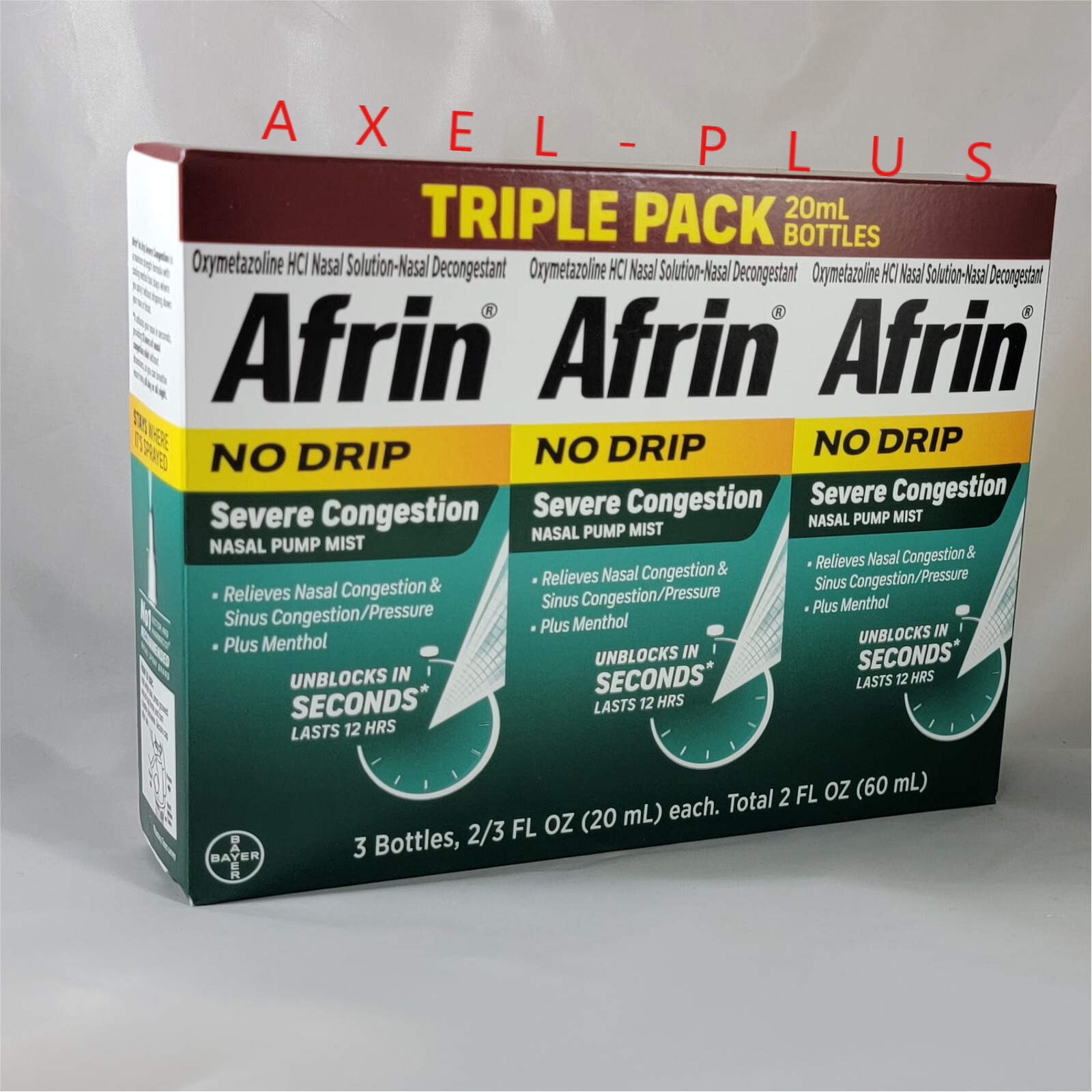 Afrin No Drip Severe Congestion .TRIPLE PACK . 3/20ml | eBay