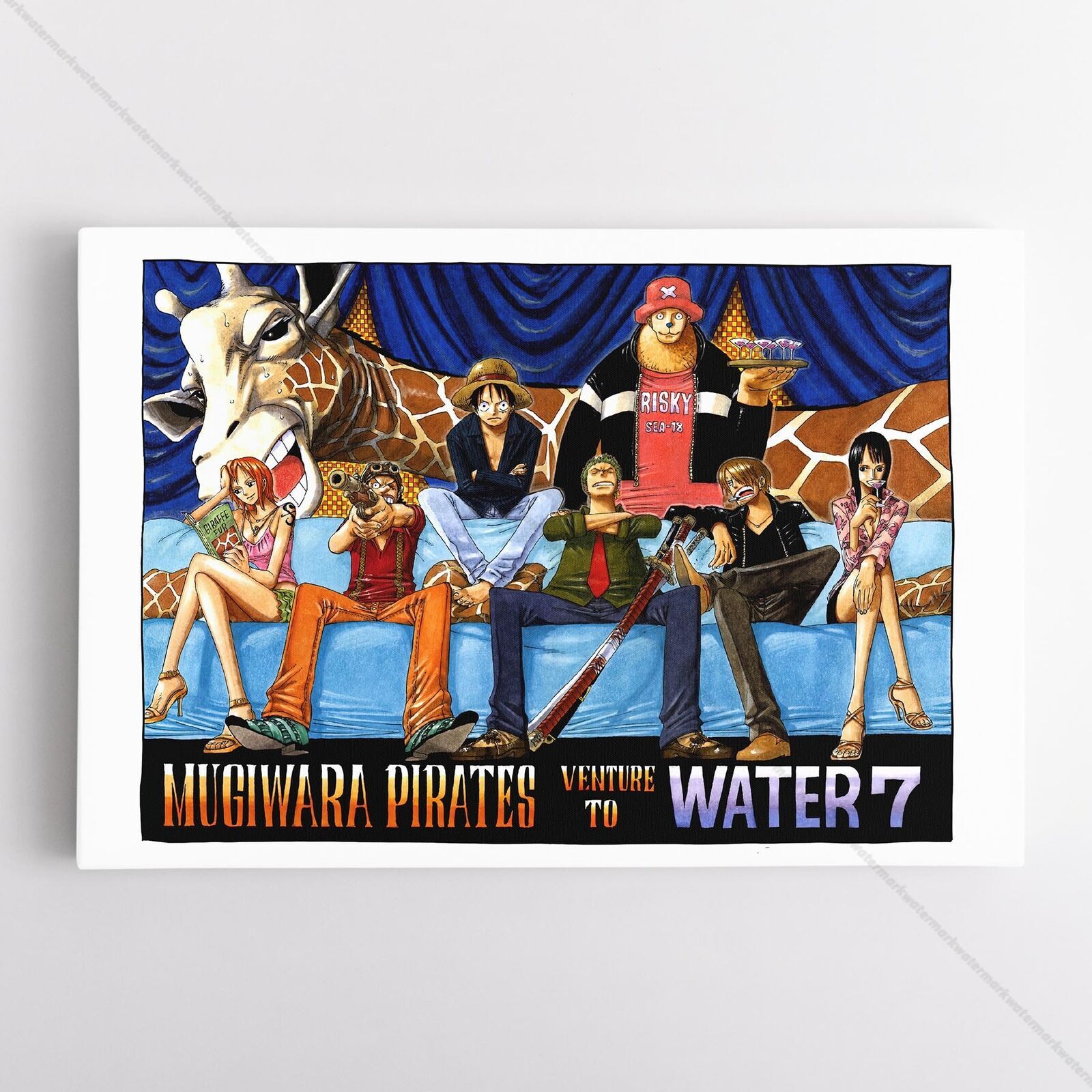 One Piece Poster Canvas - Chapter 357 Cutty Flam Art Print