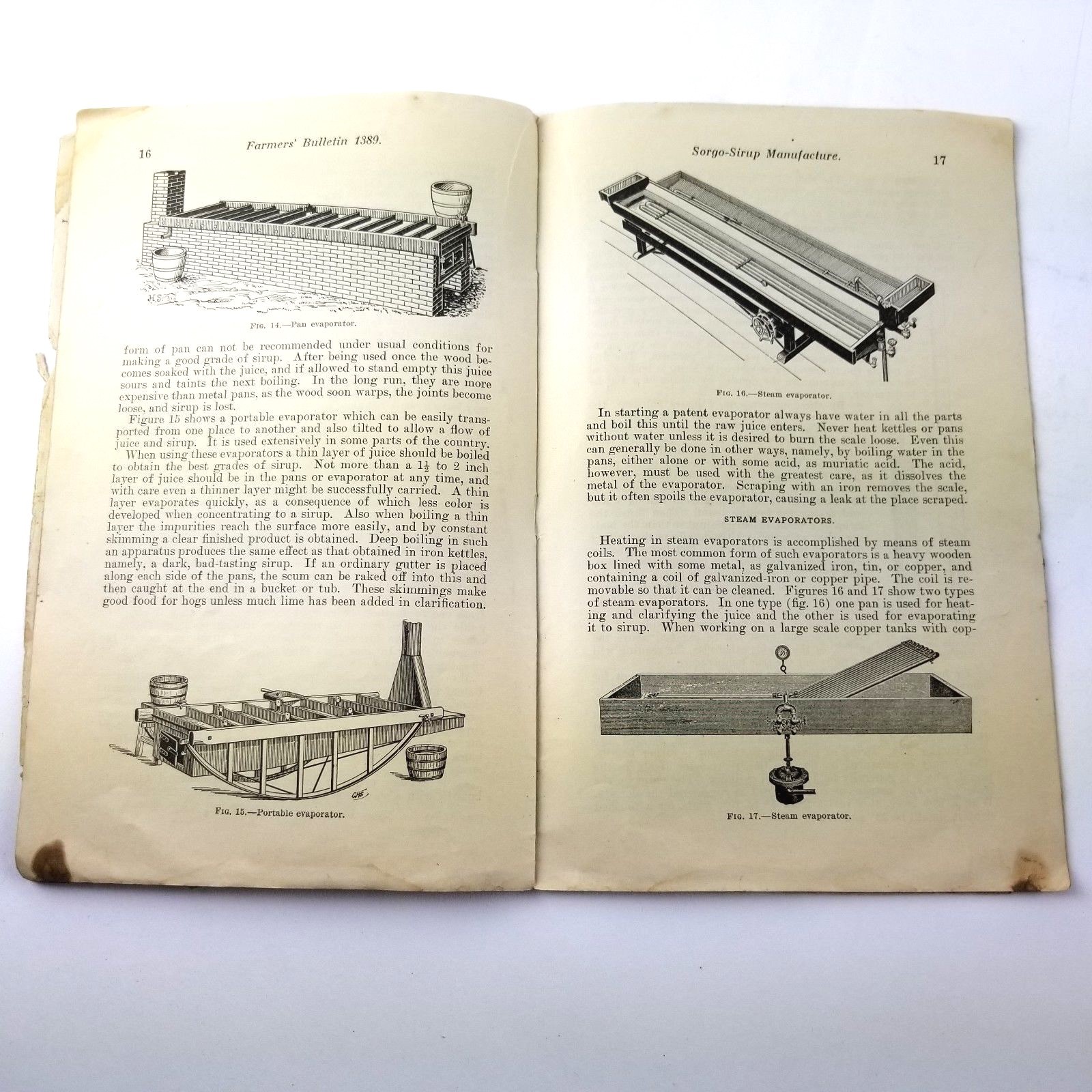 US Department of Agriculture Farmers Bulletin 1389 Sorgo Sirup Manufacture