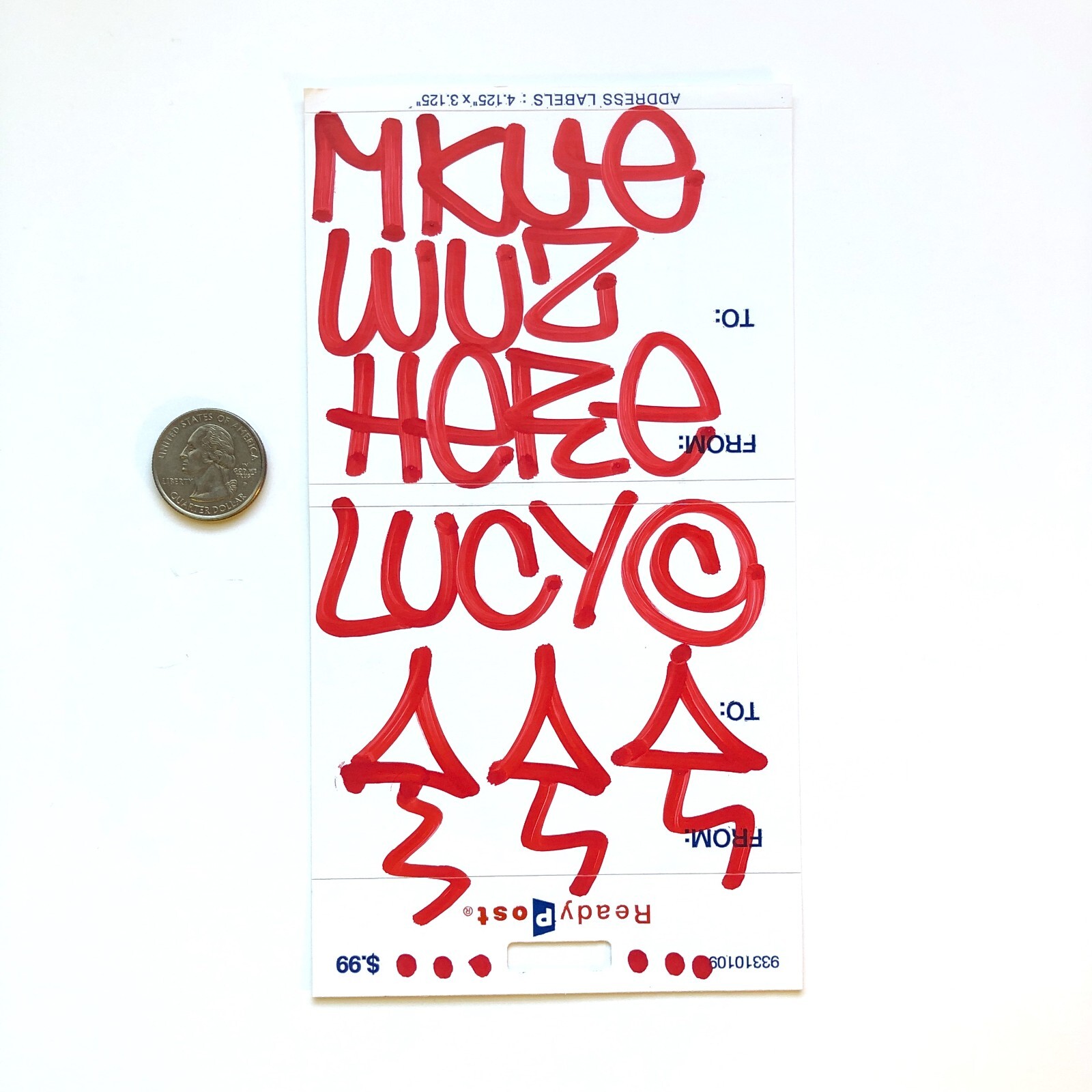 MQ MKUE HANDMADE STICKER - Mqizm Obey Giant Barry McGee