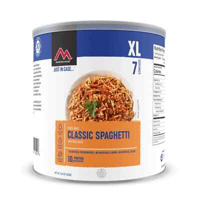 Mountain House Classic Spaghetti with Meat Sauce #10 Can - XL, 7 Servings