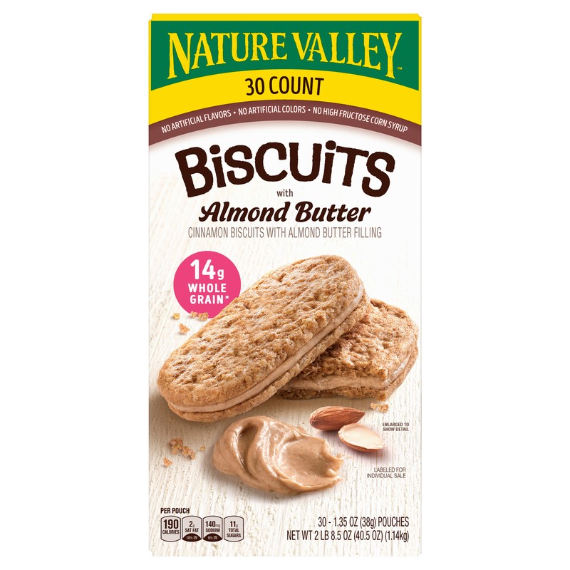 Biscuits with Almond Butter, 1.35 Oz, 30-Count