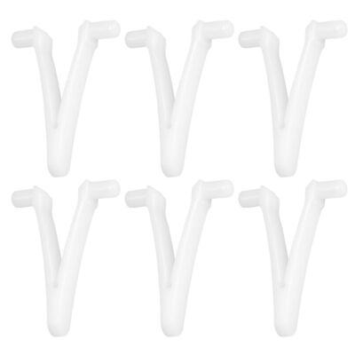 6PCS Pool Supply Butterfly V Clip for Pool Spa Brush, Leaf Rake, Leaf Skimmer