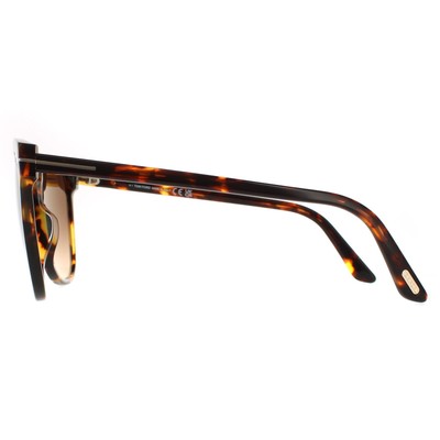 Pre-owned Tom Ford Sunglasses Ani Ft0844 52f Dark Havana Brown Gradient