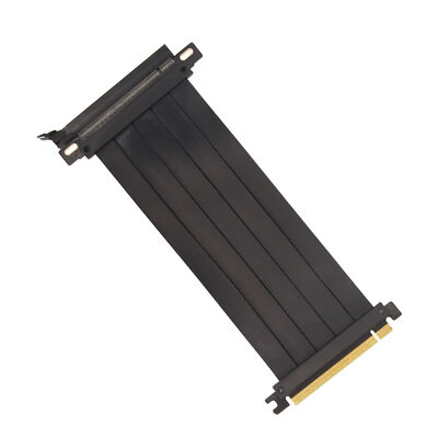 PCIE 4.0 X16 Riser Cable Property 180 ° PCIE 4.0 Extension Cable For Graphics