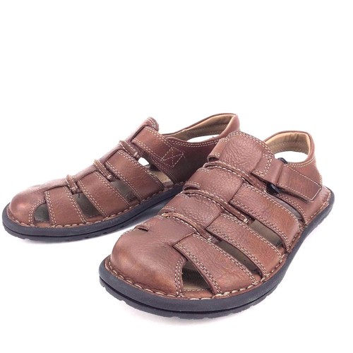 Johnston & Murphy Mens Brown Leather Fisherman Sandals Shoes 8M 20-7246 JOHNSTON & MURPHY Mens 8M Fisherman Sandals Brown Leather 20  main image 2