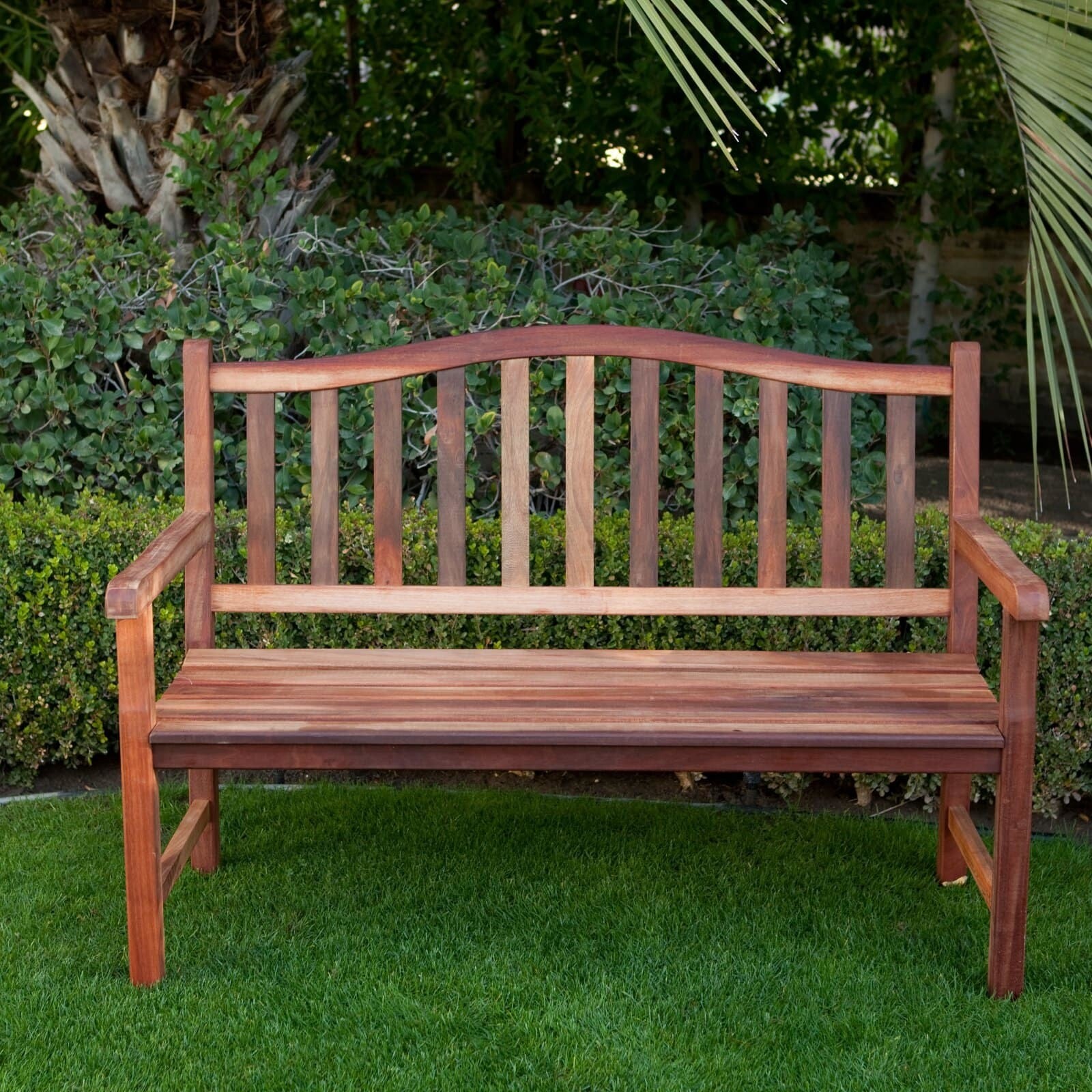 Richmond Outdoor Curved-Back 4-ft. Wood Bench | eBay Richmond Outdoor Curved-Back 4-ft. Wood Bench | eBay on Belham Living Richmond Bench id=90715