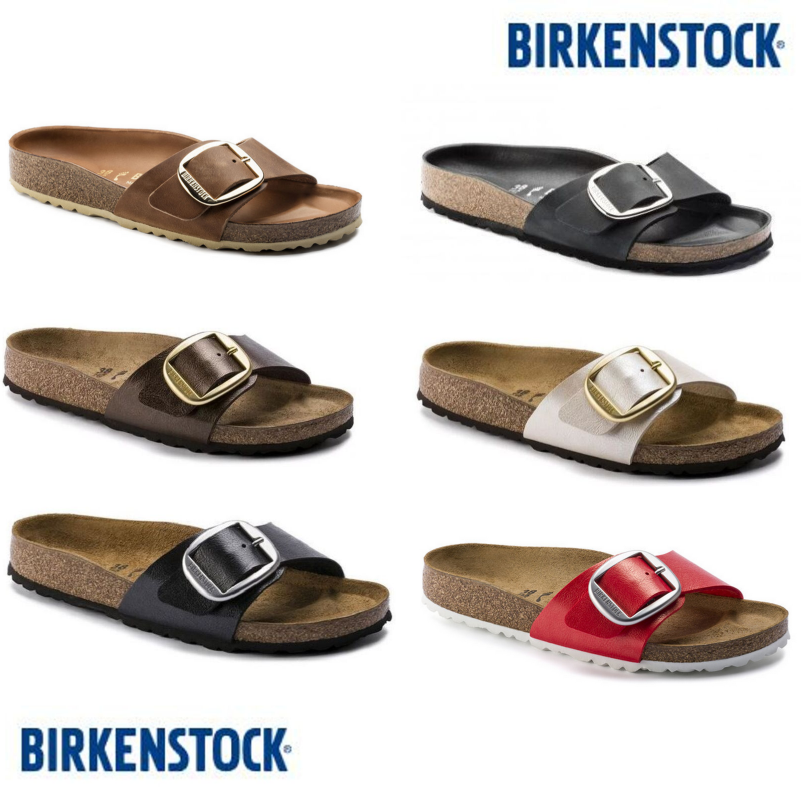 Birkenstock Madrid Big Buckle Damen Schuhe Sandale Pantolette Clogs UVP 84,95€ !