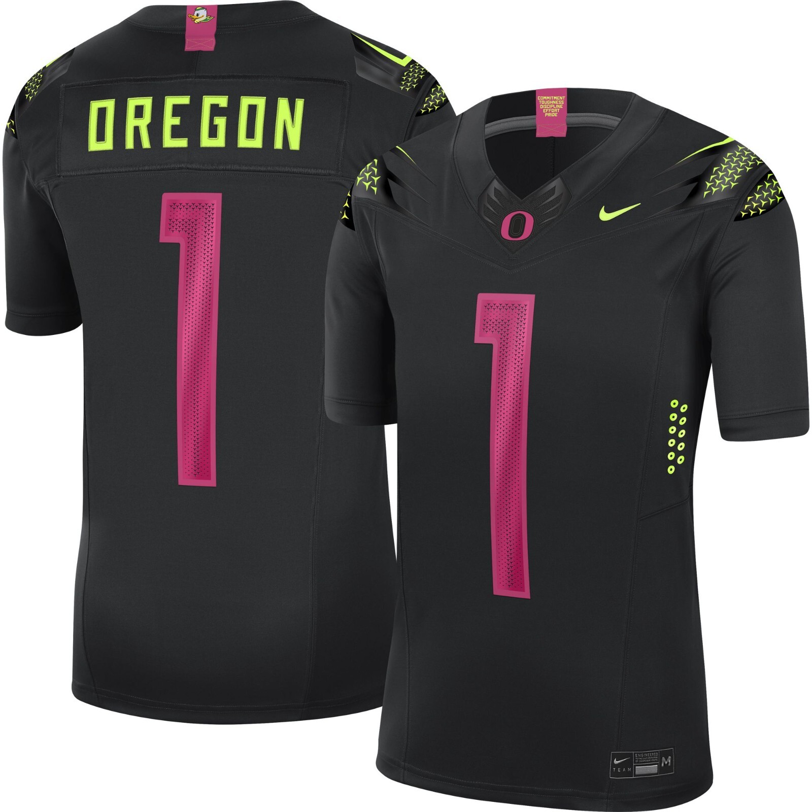 ducks breast cancer jersey