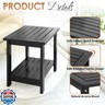 DPWOODON 2-Tier Adirondack Outdoor Side Table, 16.6