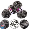 2 Pieces Soft Fur Yarn - Fuzzy, Fluffy Faux Fur Eyelash Yarn, Cream for Crochet, Knitting Projects - 30m/50g Each(Black with White)