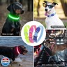 Light Up Dog Collar, LED Lighted Reflective Dog Collars for Night USB Rechargeable, Glow Collar for Dogs, Waterproof Adjustable Flashing Dog Collar for Night Safety (Blue, Large)